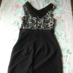 A by & by Black and Grey Dress